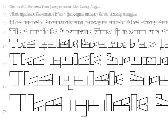 Bill Gates Windows font waterfall